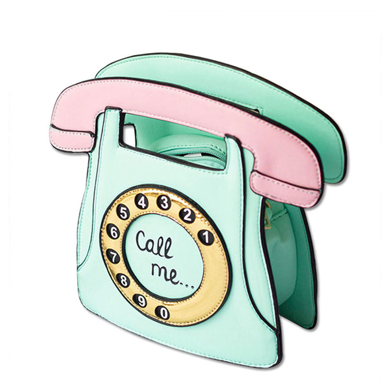 Call Me Telephone Bag in Mint Icecream 