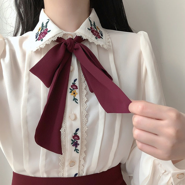 floral chiffon shirt