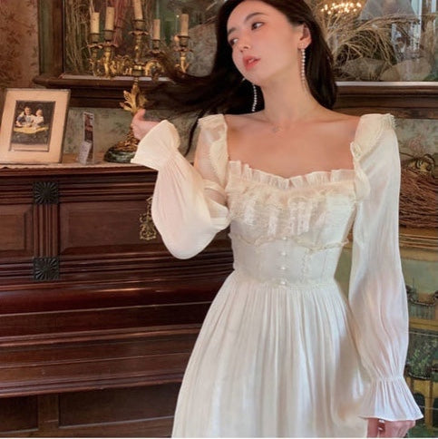 Corona Enchanted Romantic Academia Vintage-style Dress 