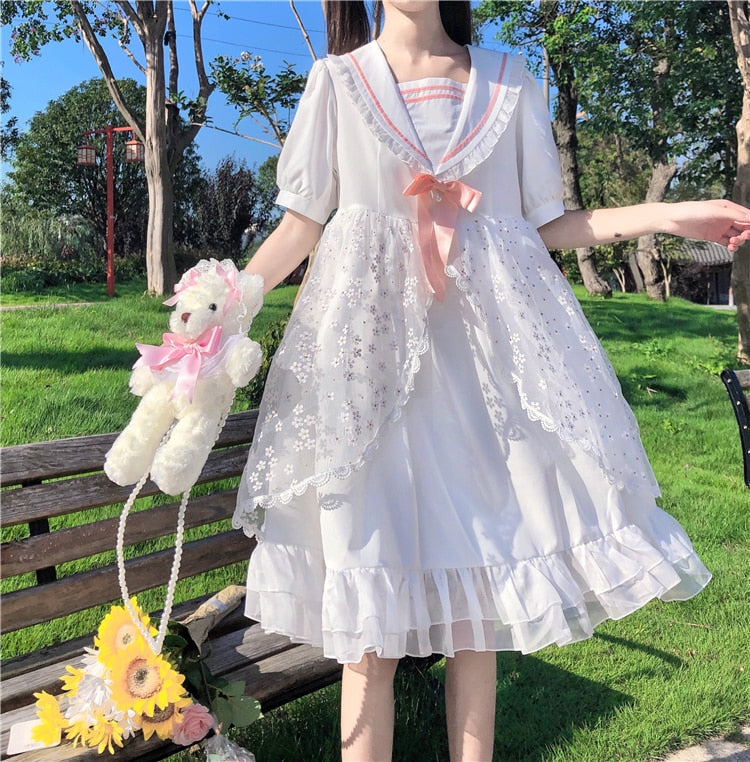 Daisy Meadow Kawaii Fashion Fairy Princess Lolita Dress 