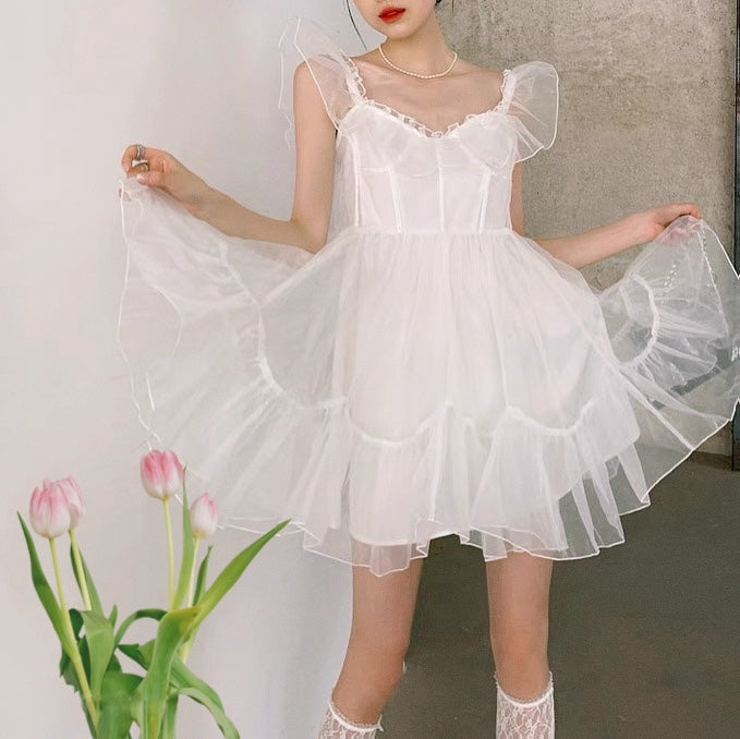 Daisy Pearl Angelcore Nymphette Fairy Dress 