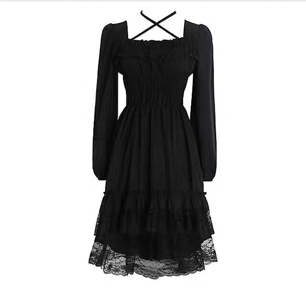 Dark Angel Romantic Gothic Dark Fairy Dress 