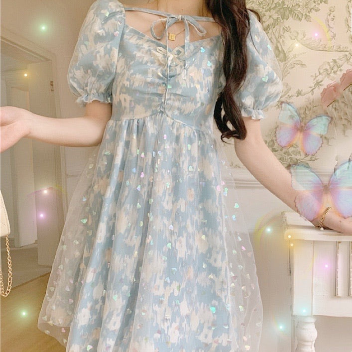 Soft Girl Aesthetic Holographic Fairy Dress Dreamy Angel Aesthetic Soft Girl Aesthetic Holographic Fairy Dress Dreamy Angel Aesthetic