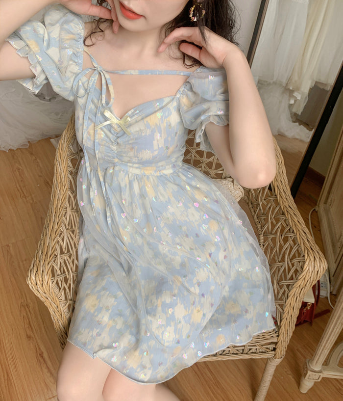 Soft Girl Aesthetic Holographic Fairy Dress Dreamy Angel Aesthetic Soft Girl Aesthetic Holographic Fairy Dress Dreamy Angel Aesthetic