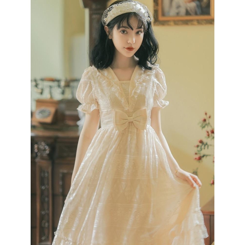 Dolly Heart Vintage-style Royalcore Lace Princess Dress 