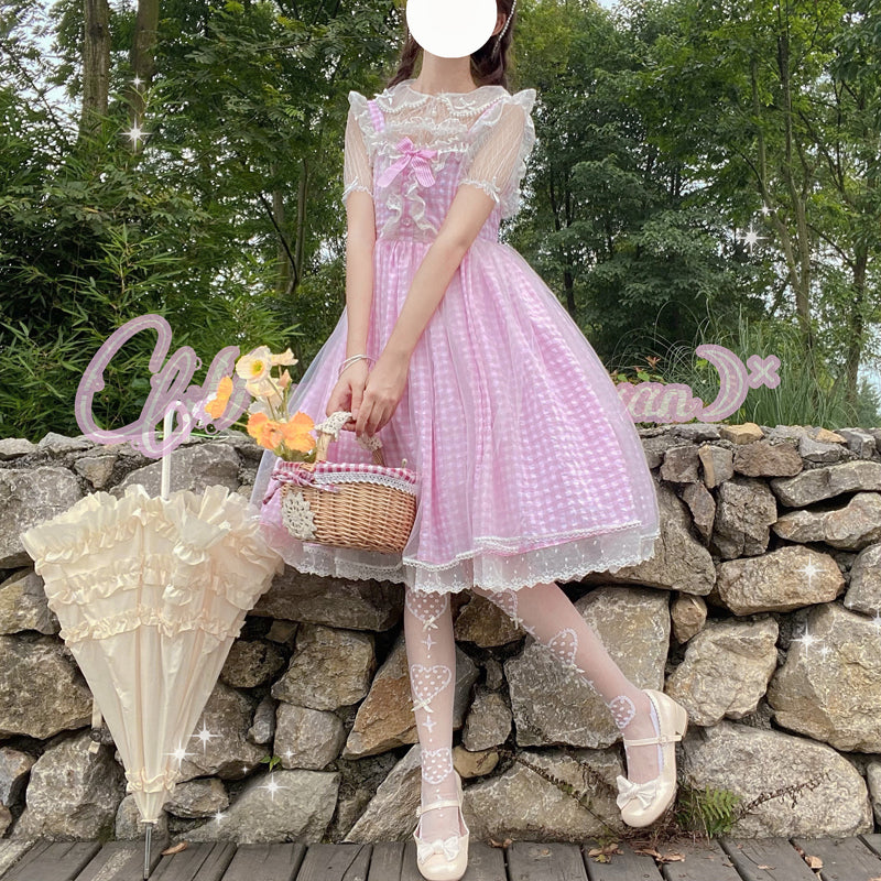 Dorothy Plaid Kawaii JKS Lolita Dress 