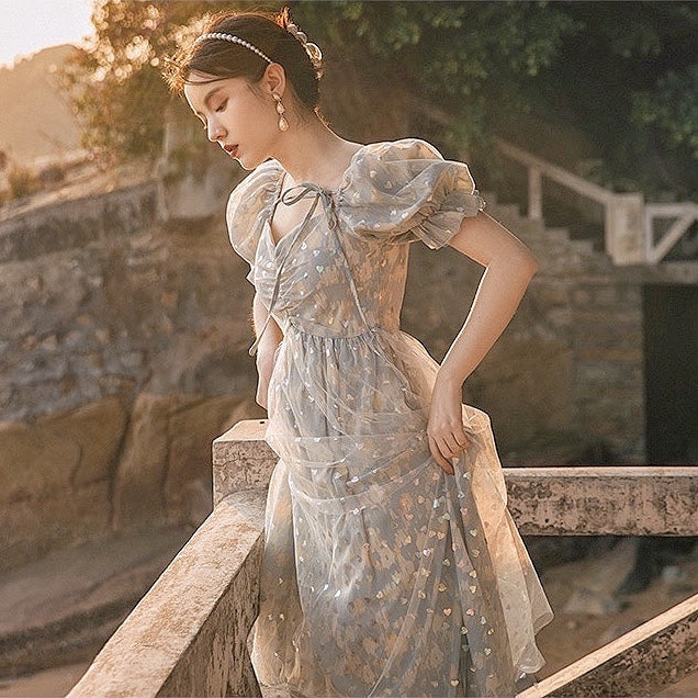 ★Cest Moidew★ Cest_Seethrough sleeve fairy dress Designer fashion, Seoul-fully created | W Concept