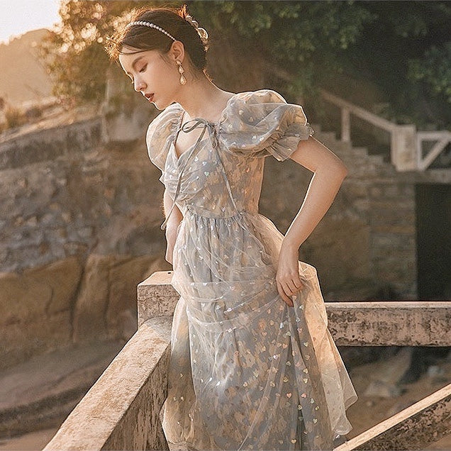 Vintage-aesthetic Dress Cottagecore Princesscore Fashion at Deer Doll
