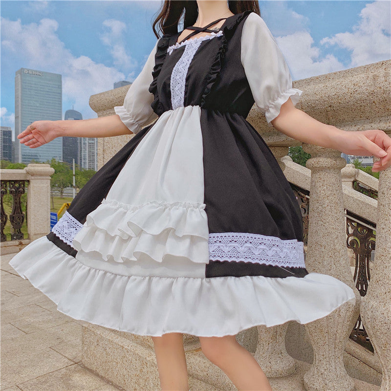 Eli Blossom Frilly Short Sleeve Kawaii Princess Lolita Dress 