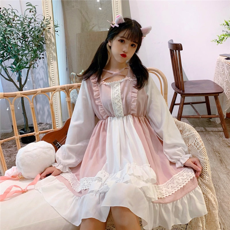 Aria Kawaii Lolita Dress Japanese Lolita Kawaii Aesthetic Asian