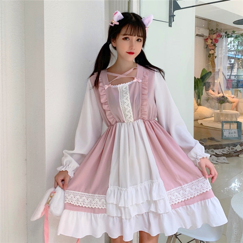 Aria Kawaii Lolita Dress Japanese Lolita Kawaii Aesthetic Asian