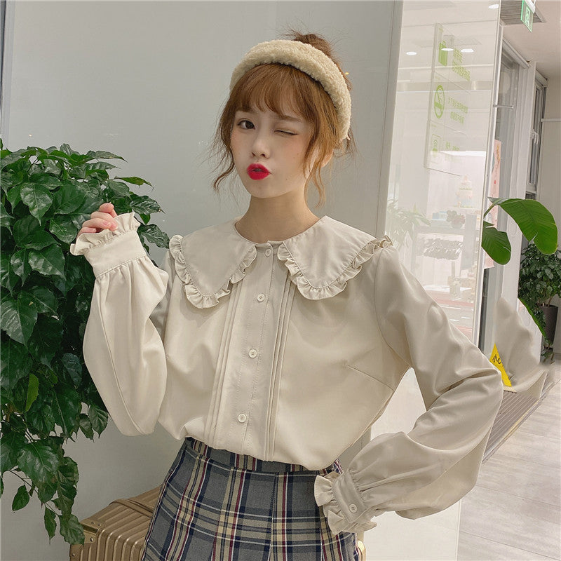 Fall Vibes Kawaii Lolita Shirt Kawaii Aesthetic Shop Deer Doll
