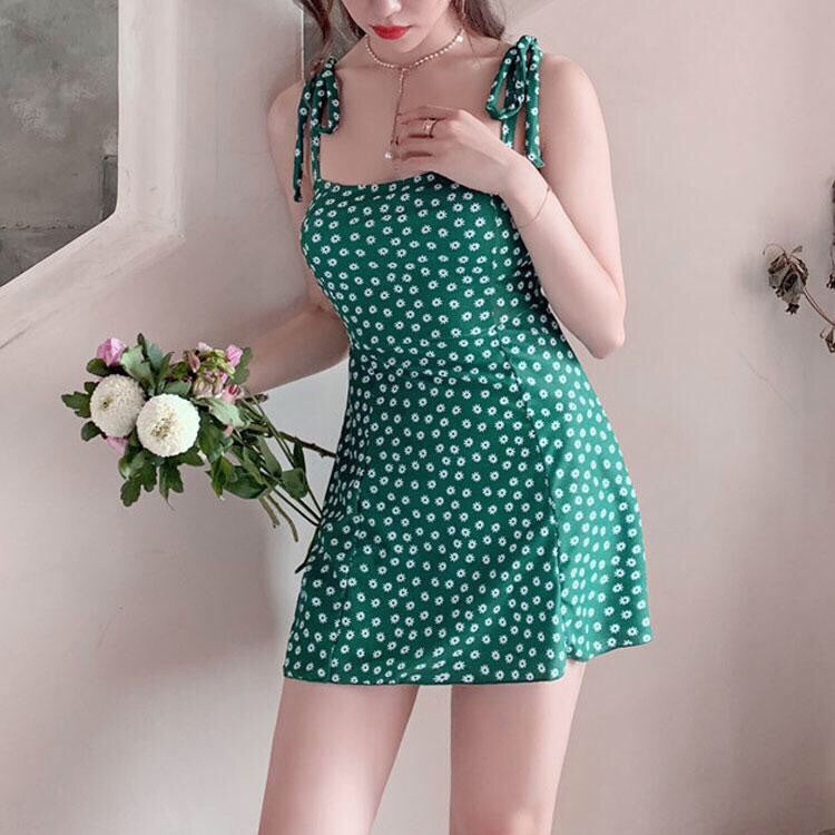 Floral Vintage Style One Piece Swimsuit 