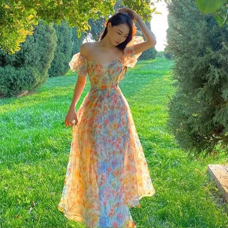 Floriana Fairycore Princess Dress 