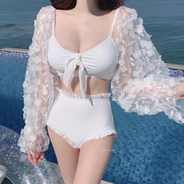 Flower Water Angelcore Fairy Swimsuit 