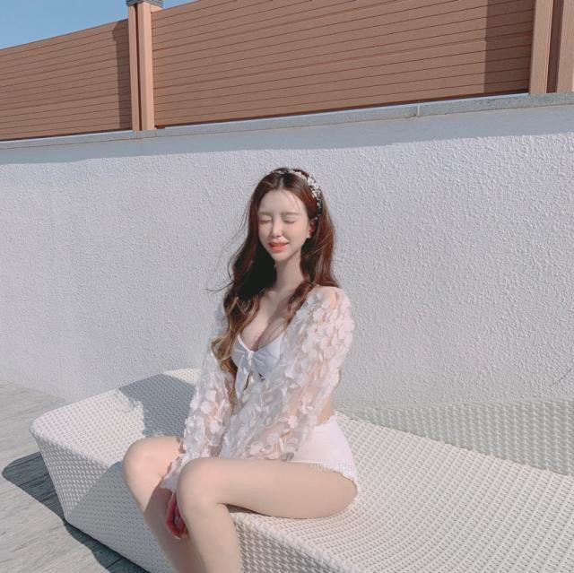Flower Water Angelcore Fairy Swimsuit 
