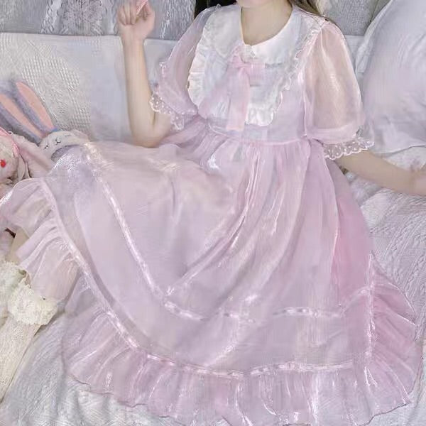 Glass Doll Japanese Lolita Tea Party Dolly Dress 
