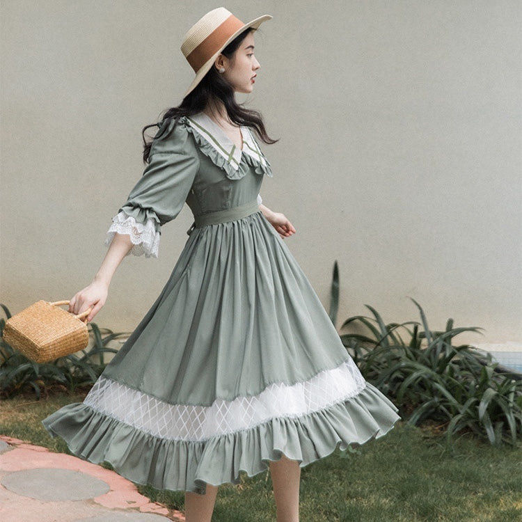 Gloria Vintage Academia Classic Lolita Dress 