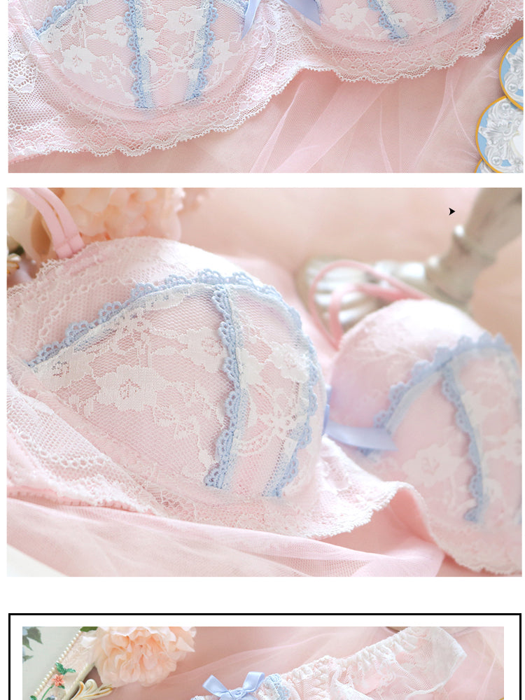 Heaven Sent Sweet Lolita Nymphet Lingerie Set Girly Underwear Set Heaven Sent Sweet Lolita Nymphet Lingerie Set Girly Underwear Set