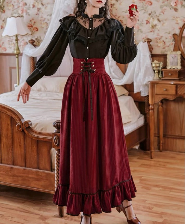 Victorian gothic Dark Cottagecore style dress dark cottagecore aesthetic