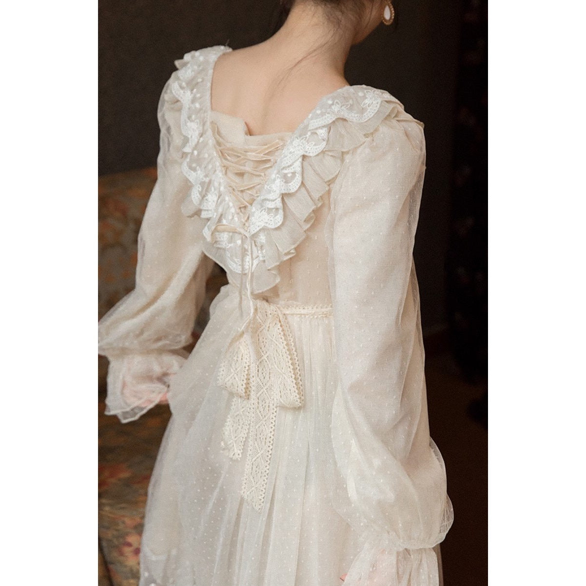 Isabel Moonwish Romantic Academia Vintage-aesthetic Princess Dress 