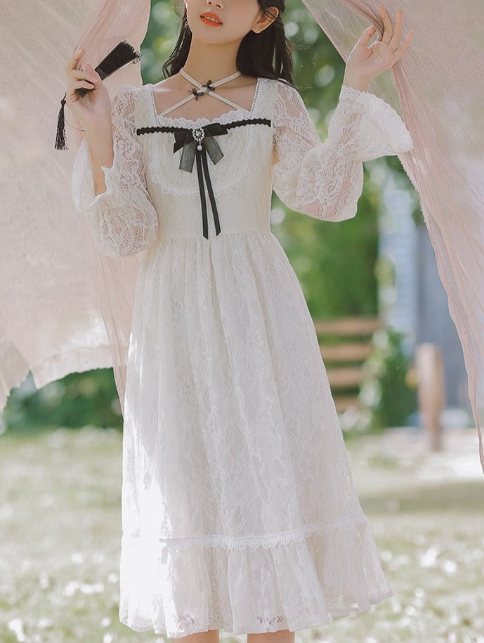 Julianne Lace Cottagecore Fairy Dress 