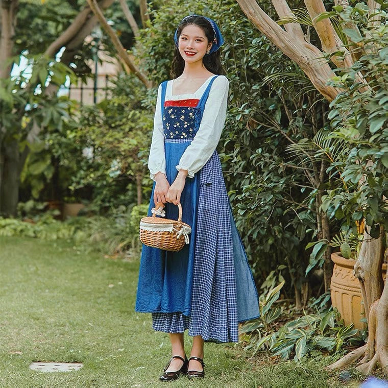 Cottage Witch Cotton Dress Village Witch Cottagecore Fashion Cottage Witch Cotton Dress Village Witch Cottagecore Fashion