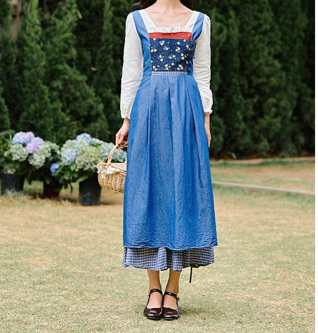 Cottage Witch Cotton Dress Village Witch Cottagecore Fashion Cottage Witch Cotton Dress Village Witch Cottagecore Fashion