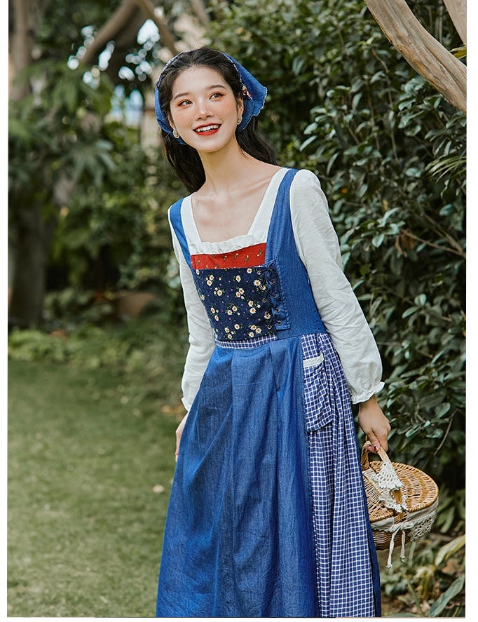 Cottage Witch Cotton Dress Village Witch Cottagecore Fashion Cottage Witch Cotton Dress Village Witch Cottagecore Fashion