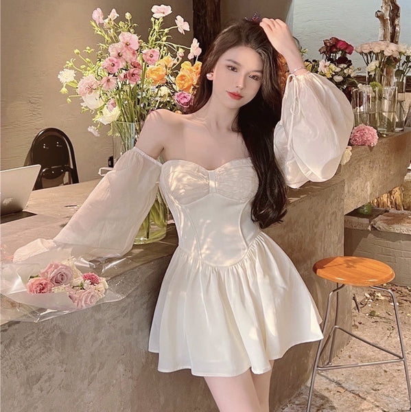 Karina Moonbell Romantic Fairy Off-shoulder Princess Mini Dress 