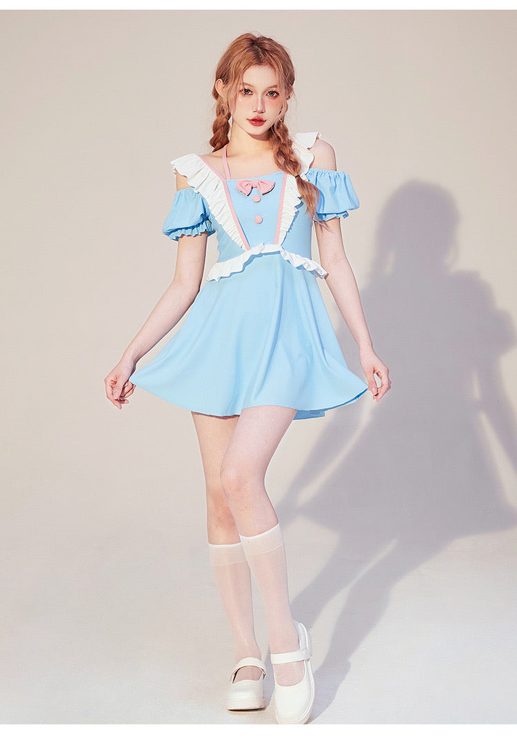 Lake of the Dolls Pastel Kawaii Aesthetic Lolita Swimsuit 