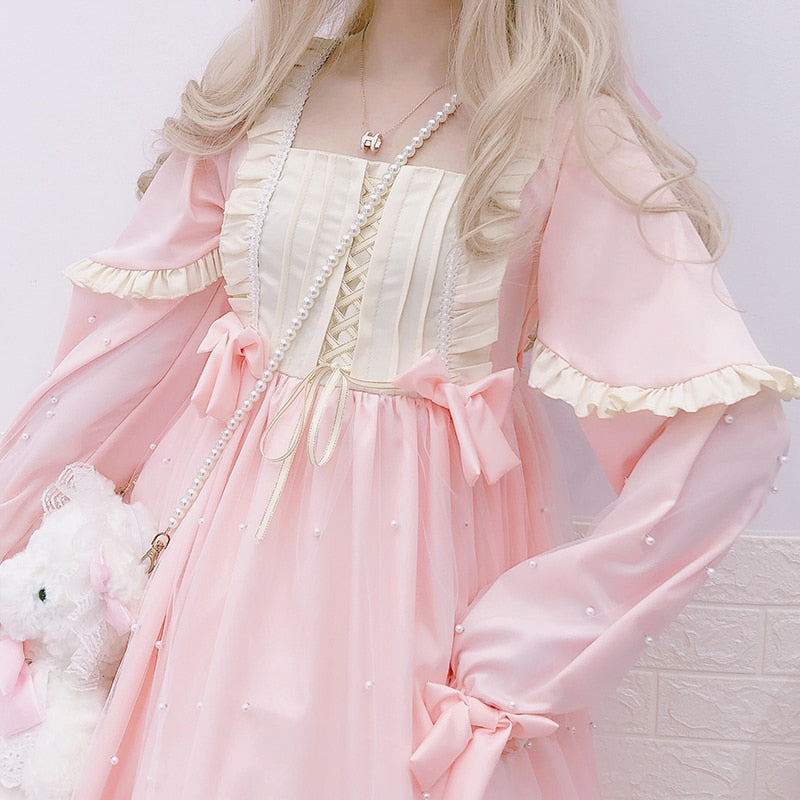 Laurel TwinklePearl Long Sleeve Kawaii Princess Lolita Dress 