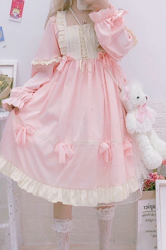 Laurel TwinklePearl Long Sleeve Kawaii Princess Lolita Dress 
