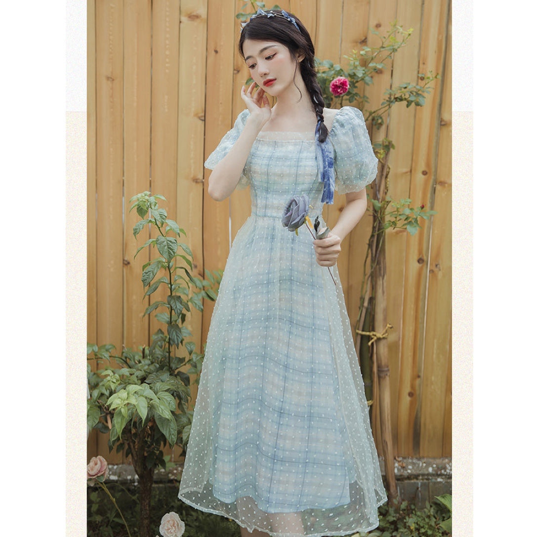 Lazulii Sky Fairycore Cottage Fairy Dress 