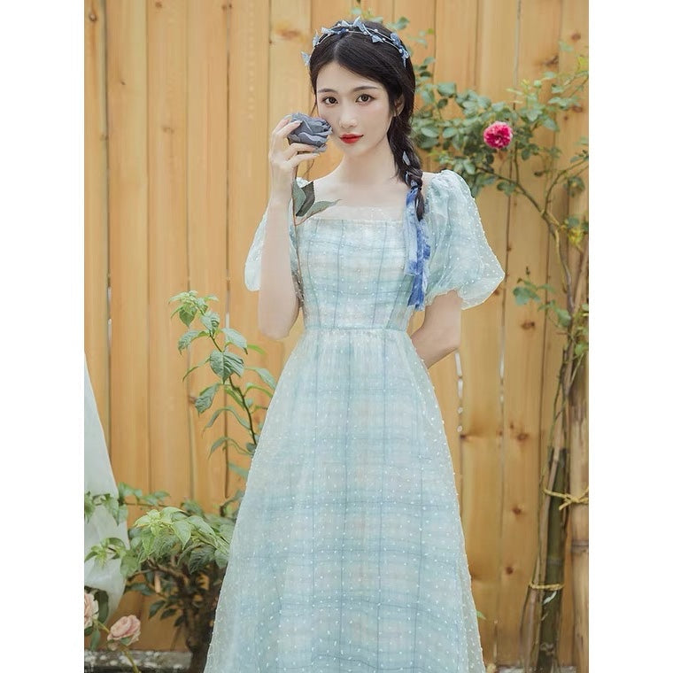 Lazulii Sky Fairycore Cottage Fairy Dress 