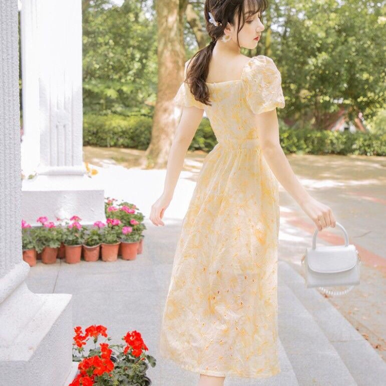 Leeta Embroidered Romantic Vintage-Princess Summer Dress 