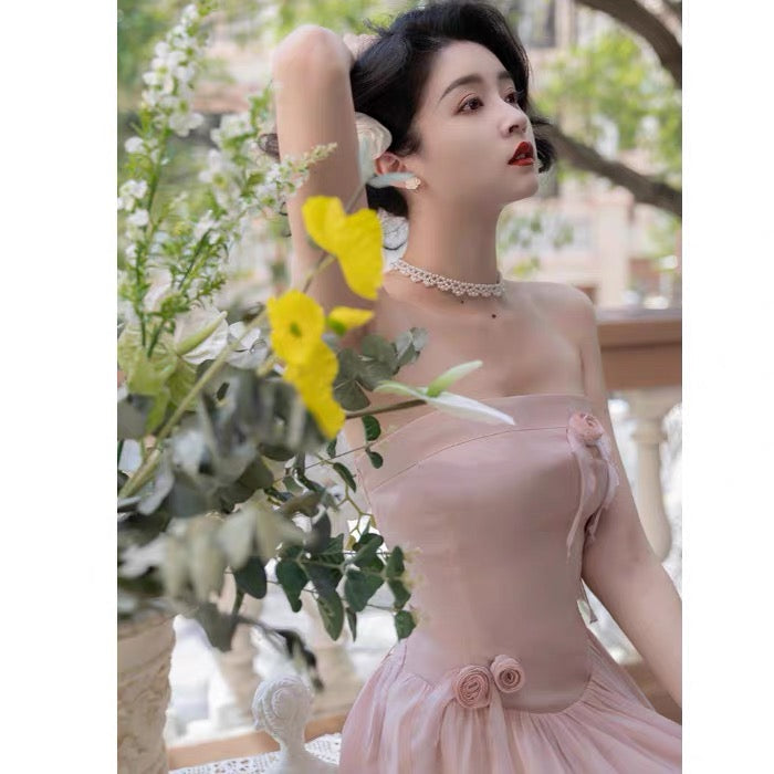 Lila Harmony Blush Pink Fairycore Princess Dress 