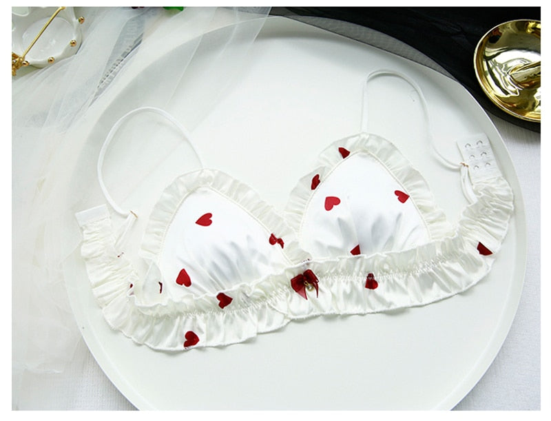 Valentine Heart Coquette Aesthetic Lingerie Set