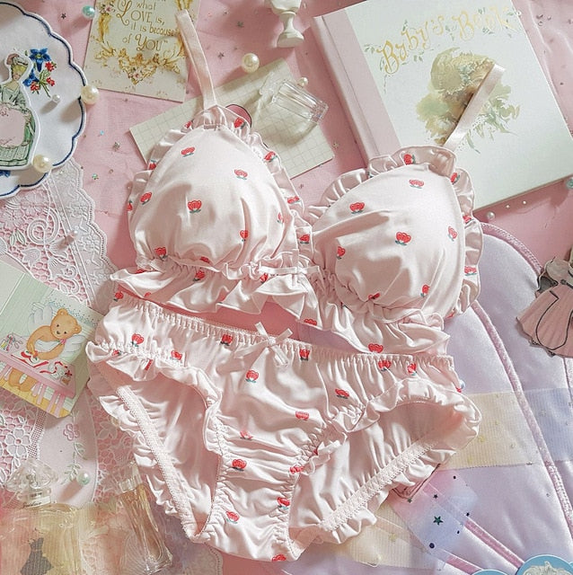 Little Flower Kawaii Girl Lingerie Set