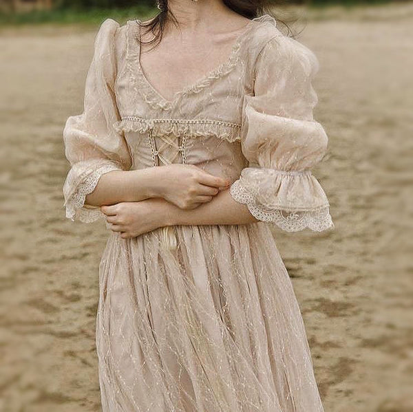 Princesscore Style Romantic Royalcore Aesthetic Princesscore Dresses at Deer Doll