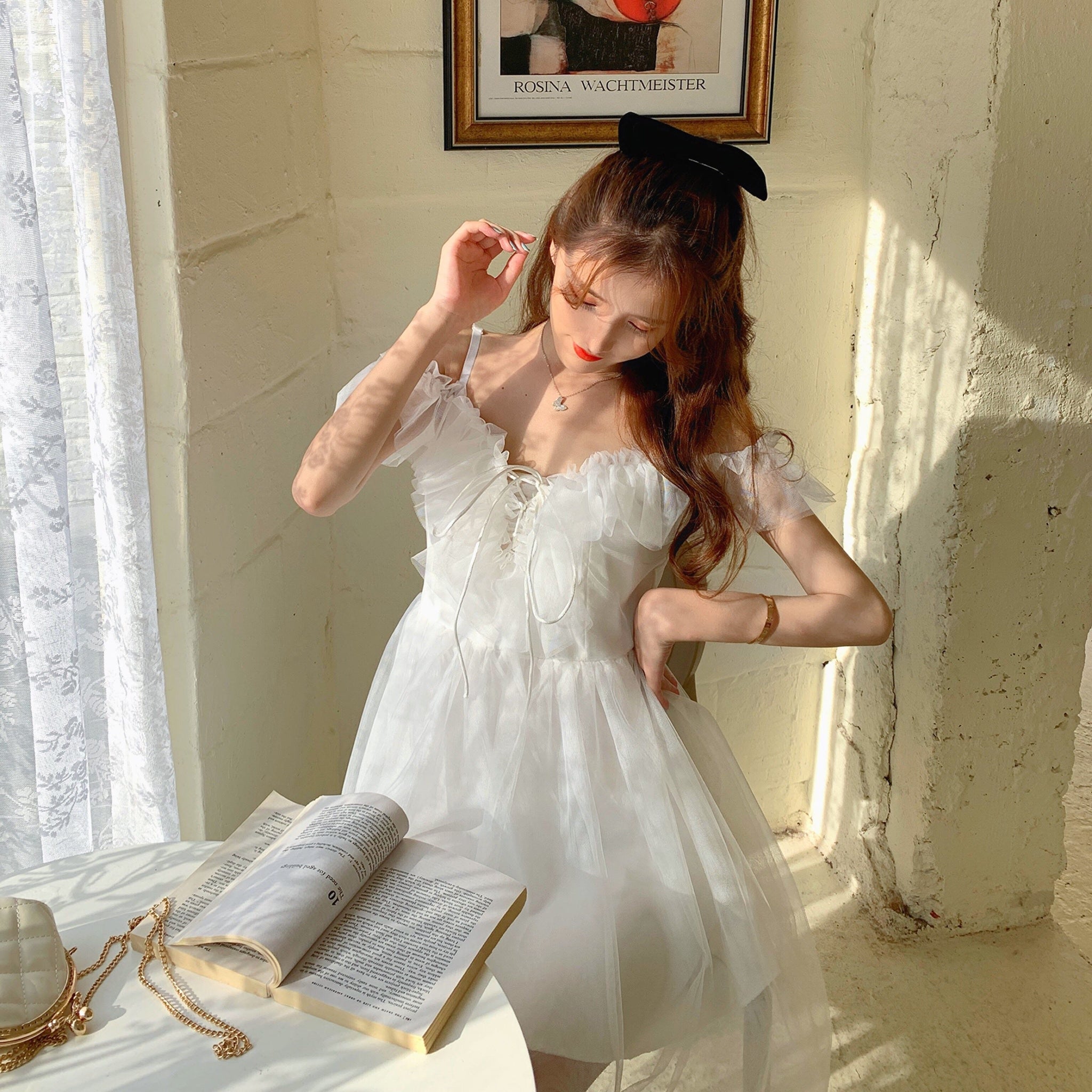 Misty Wish White Tulle Fairy Mini Dress 