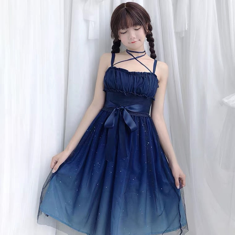 Moonbeam Galaxy Star Kawaii Princess Fairy Kei Dress 