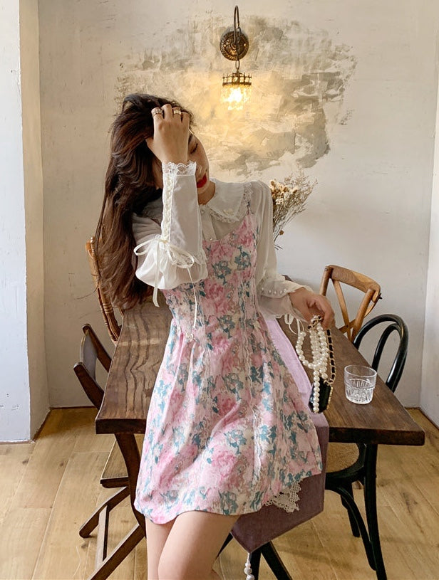Muriel Mistyrose 2-Piece Romantic Royalcore Dress Set 