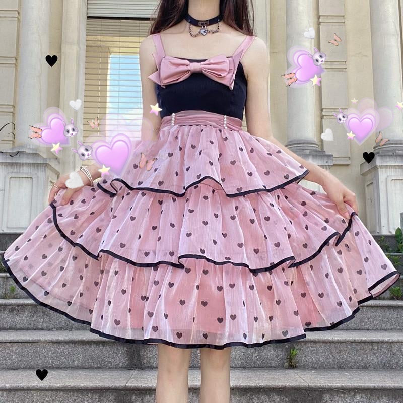 My Sugar Heart Kawaii Princess JSK Lolita Dress 