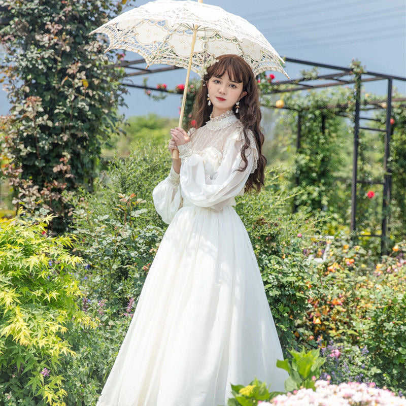 Romantic Royalcore Edwardian Vintage Dress Princesscore Aesthetic