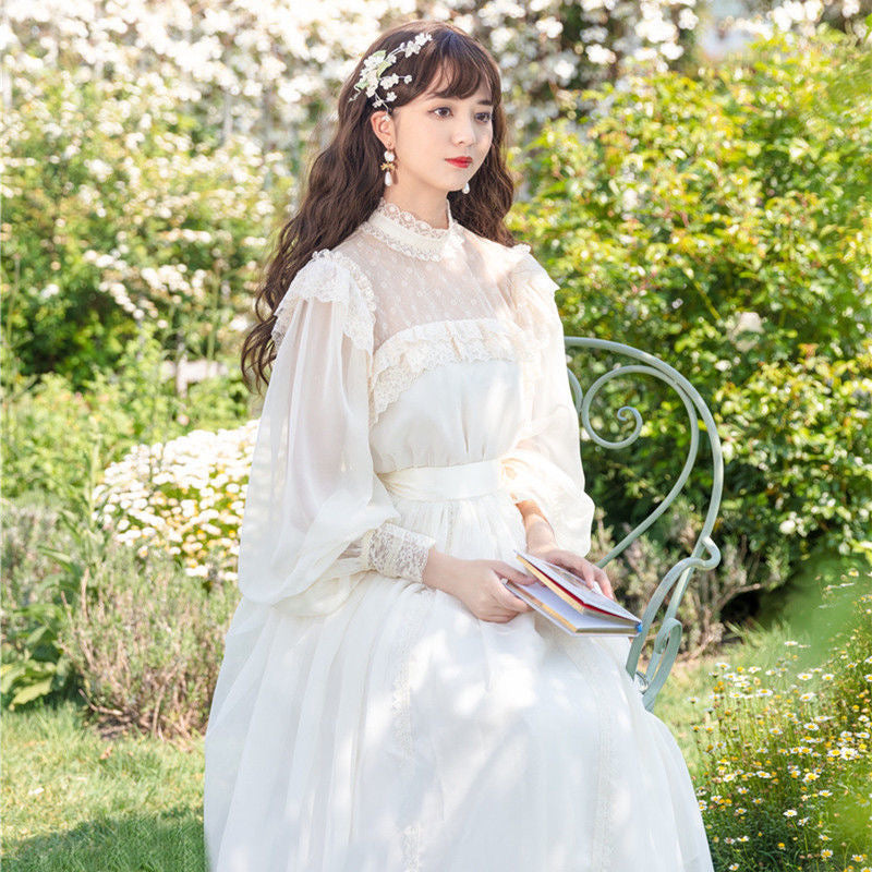 Romantic Royalcore Edwardian Vintage Dress Princesscore Aesthetic Romantic Royalcore Edwardian Vintage Dress Princesscore Aesthetic