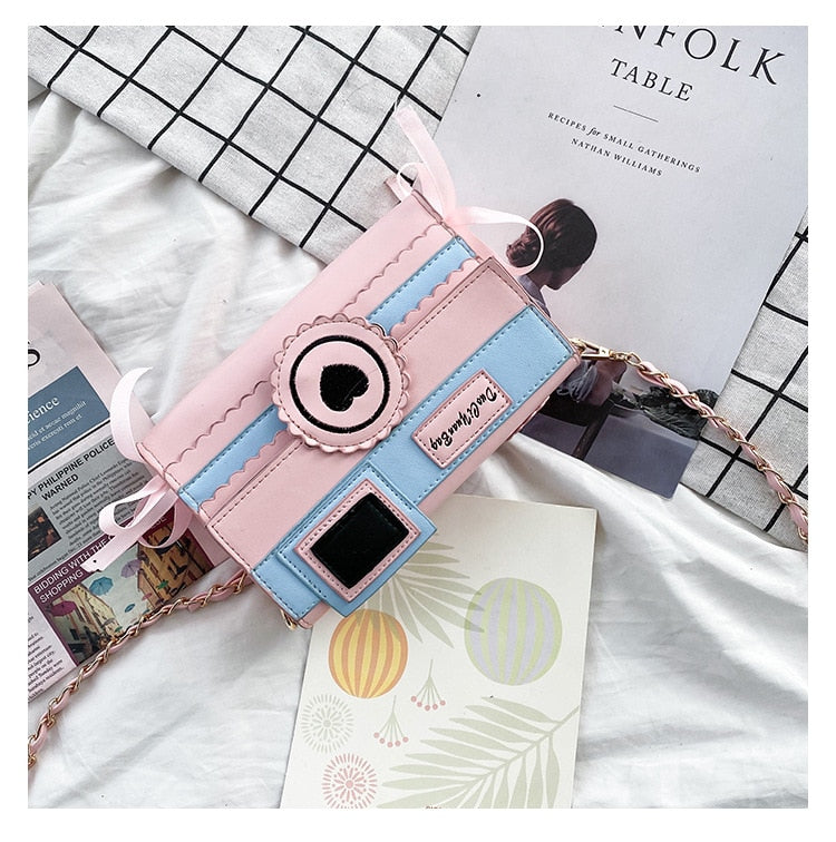 Pastel Aesthetic Kaawaii Camera Purse Bag at Deer Doll Kawaii Shop