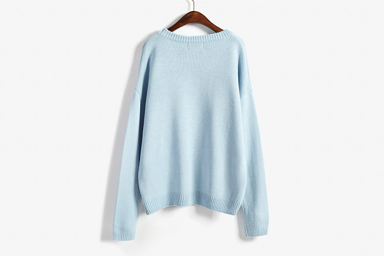 Pastel Kawaii Clouds Sweater 