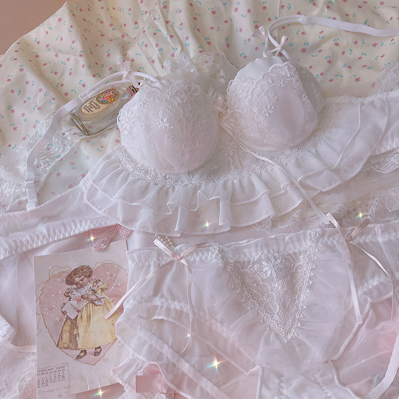 Pastel Sky Princesscore Lingerie Set Nymphet Kawaii Underwear Set