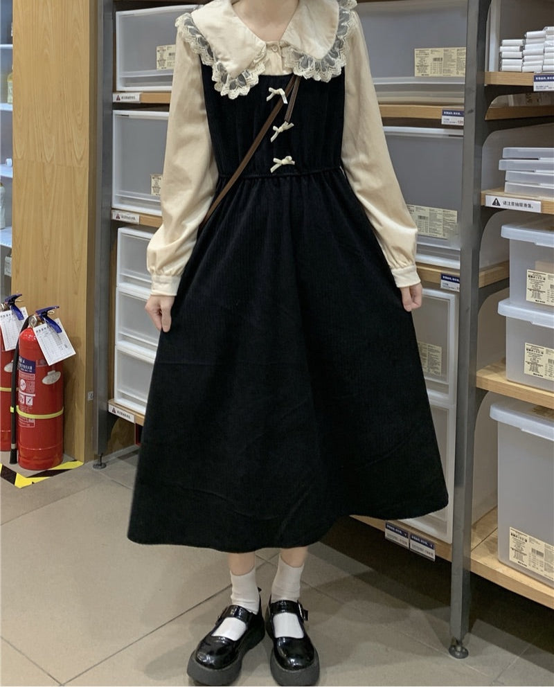 Phoebe Vintage-aesthetic Cottagecore Dolly Dress 